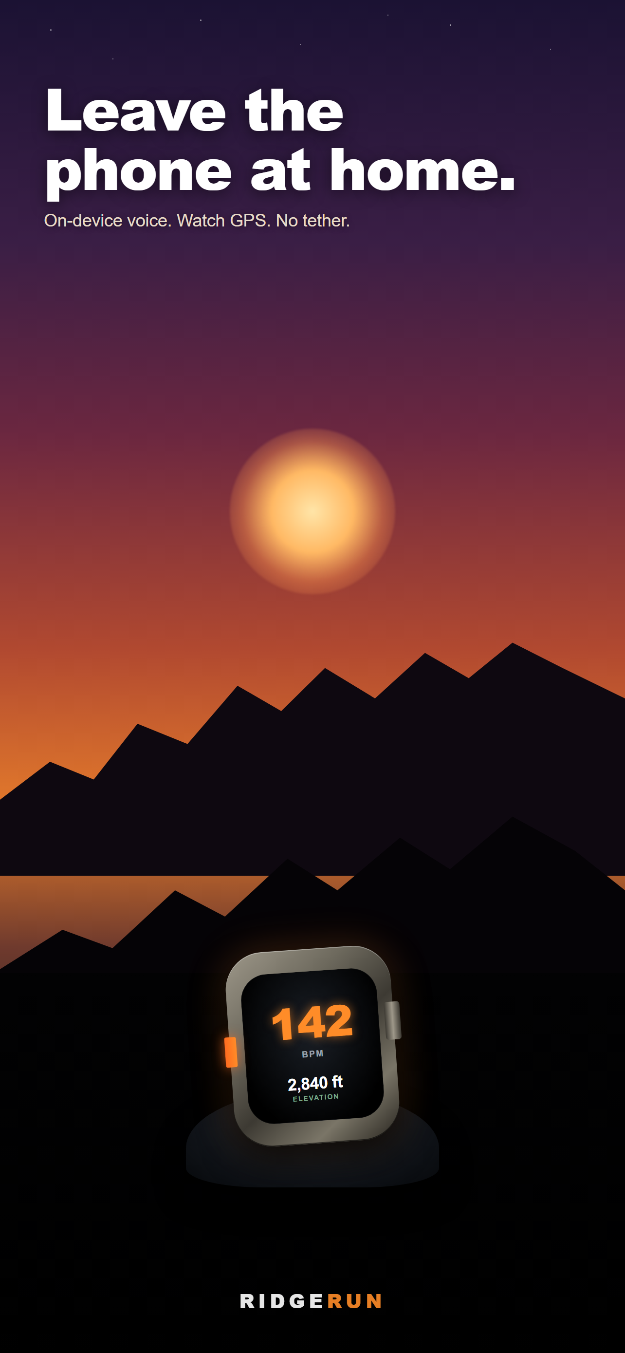 RuckMode phone stays home screenshot.